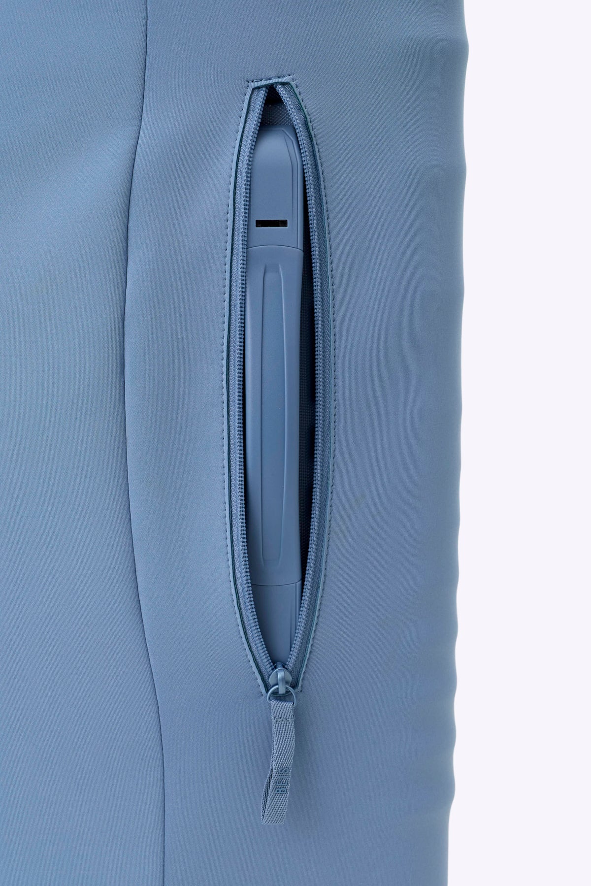 The Hybrid Carry-On Luggage Cover in Dusty Blue