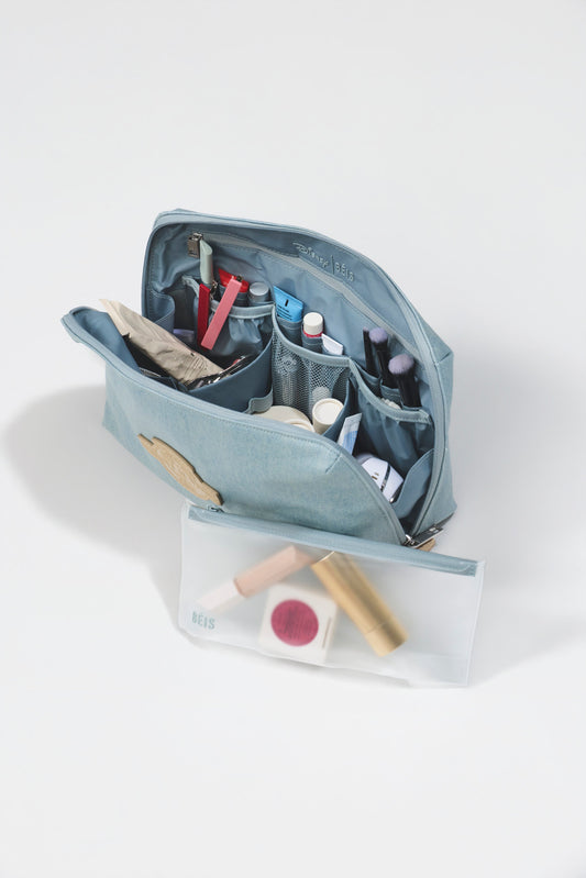 The Disney Large Cosmetic Pouch in Blue Jeans