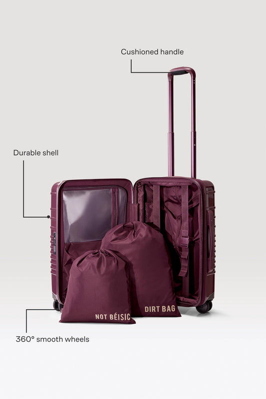 The Carry-On Roller in Glossy Plum