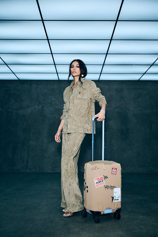 BÉIS x KidSuper The Hybrid Carry-On Luggage Cover in Cargo