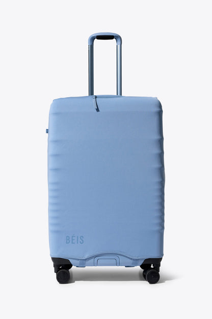 The Hybrid Check-In Luggage Cover in Dusty Blue
