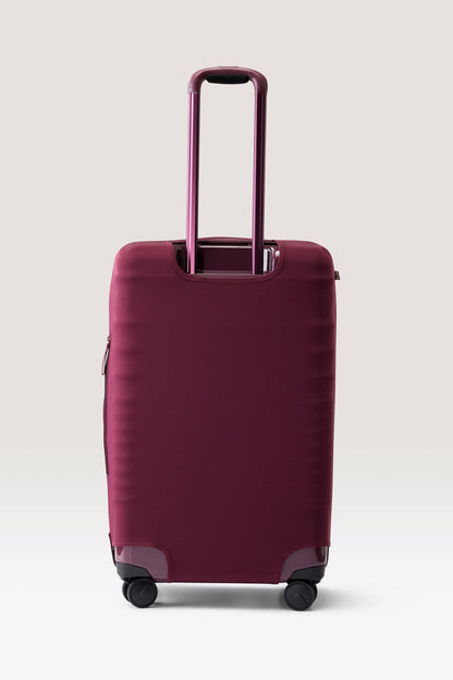 The Medium Check-In Luggage Cover in Plum