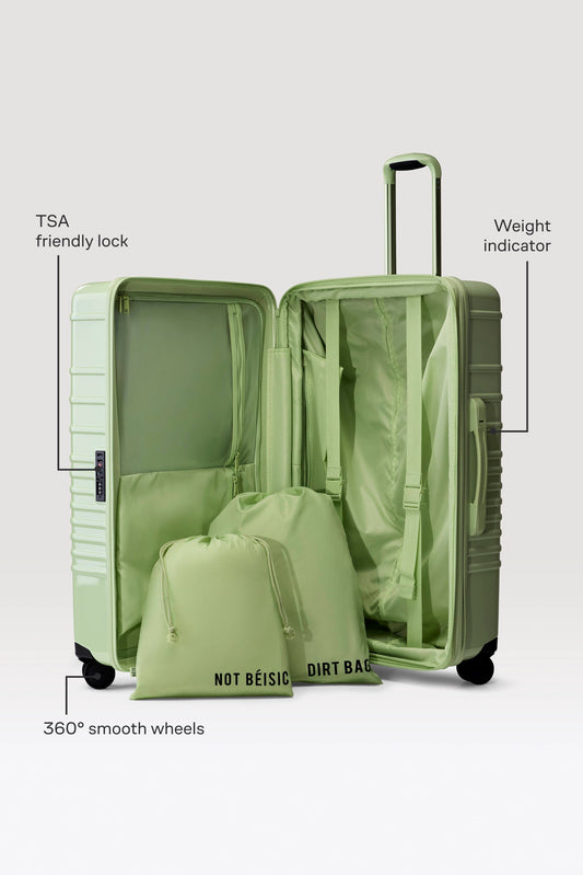 The Large Check-In Roller in Glossy Mint