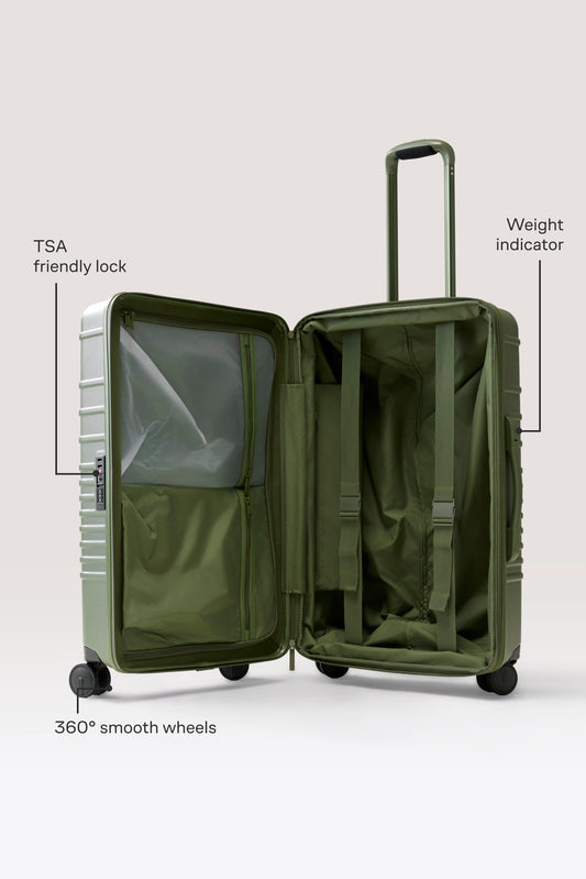 The Medium Check-In Roller in Olive